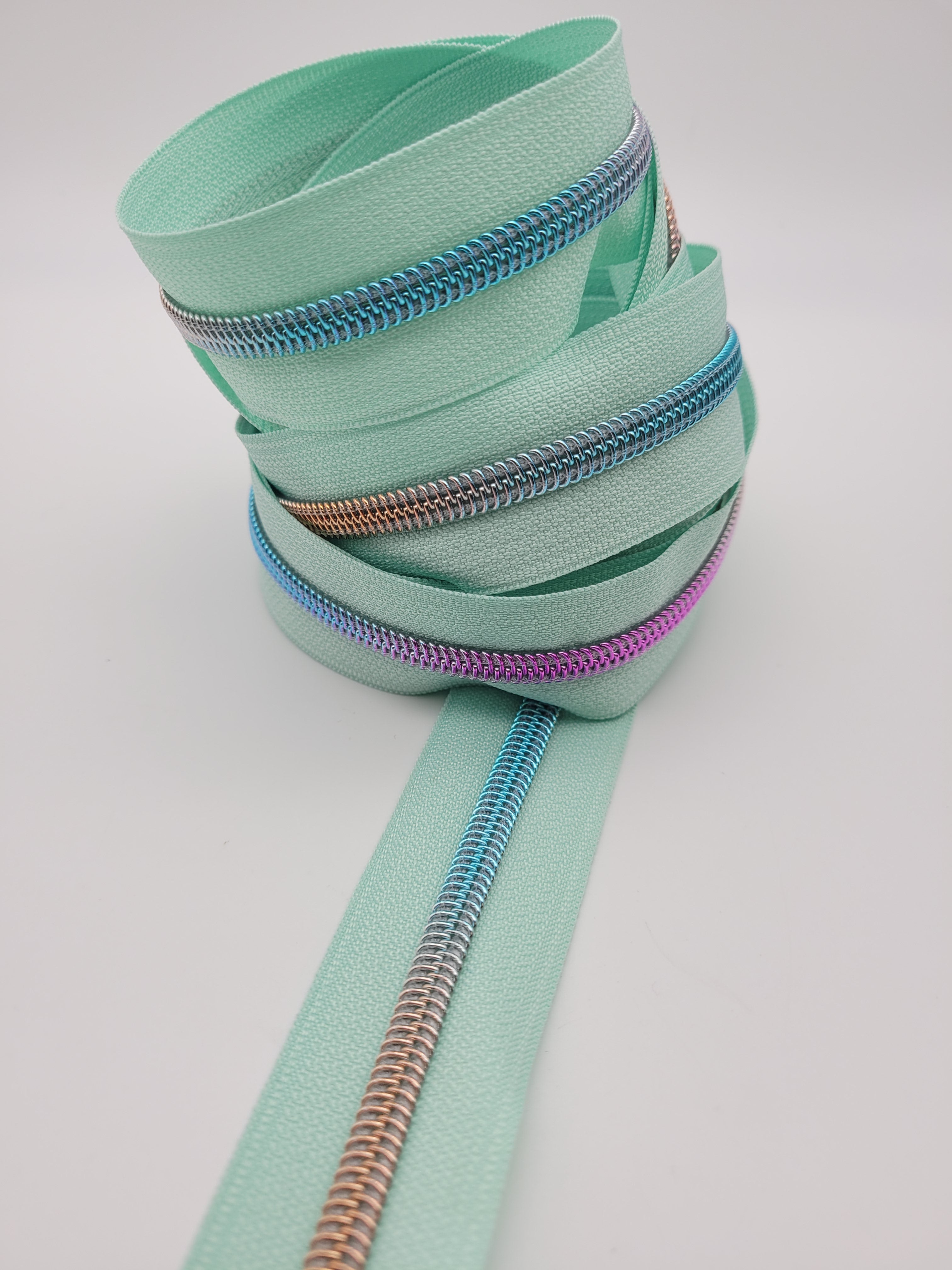 Cosmic Zipper Tape with Rainbow Coil (#5)